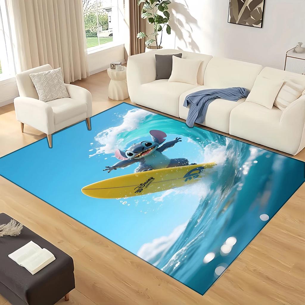 27 Style Lilo Stitch 2 Monster Cartoon Carpet Rug for Living Room Bedroom Home Sofa Decoration,kids Play Non-slip Floor Mat