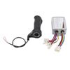 24V 500W Motor Brushed Controller with Throttle Twist Grip Low Noise for Wind Turbine Scooters
