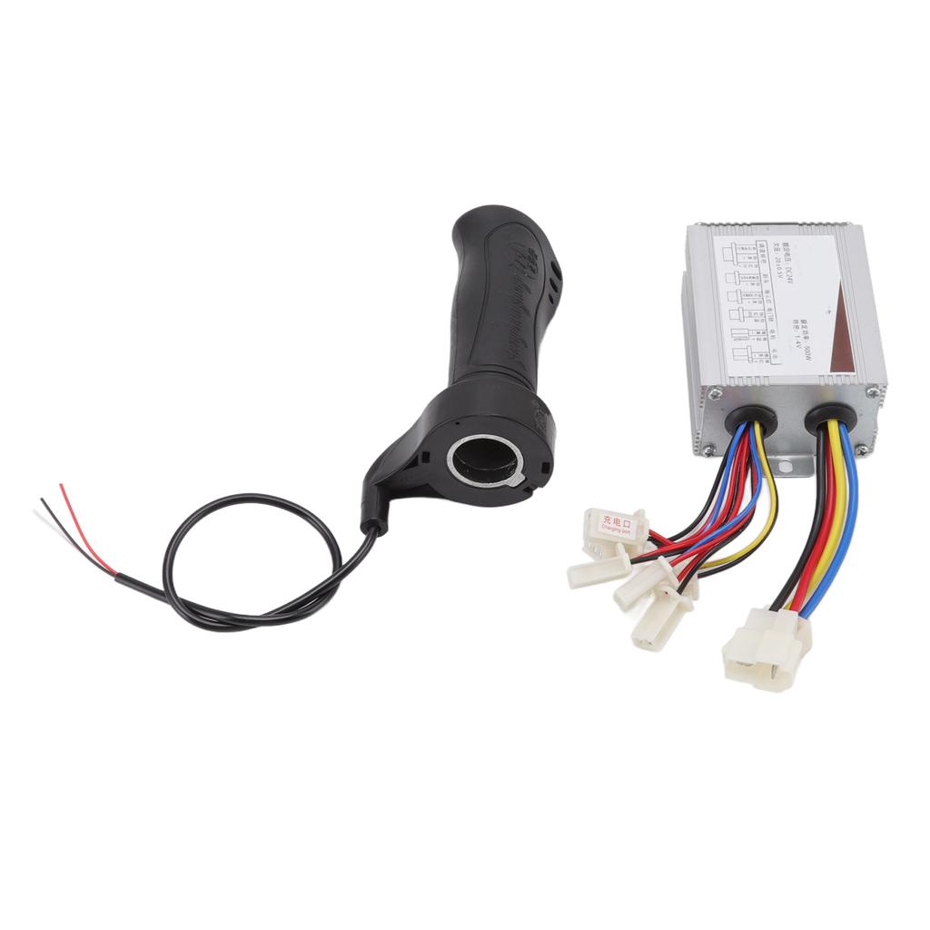 24V 500W Motor Brushed Controller with Throttle Twist Grip Low Noise for Wind Turbine Scooters