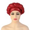 Glitter Rhinestone Braids African Headtie Women Turban Cap Head Wraps