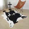 Plüschteppich für Wohnzimmer, Heimgebrauch, Nachttisch, Cartoon-Decke, Ausstellungsstück, Kuhfellmuster, Erkerteppich