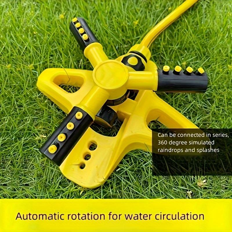6pcs 360° Rotating Lawn Sprinkler Rotating Water Sprinkler Arm Plastic Material Multi-Angle Rotation Garden Irrigation System
