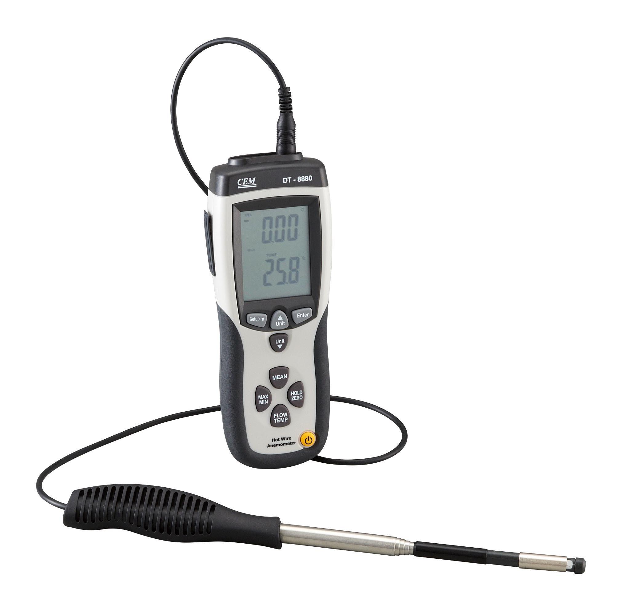

Wind speed and flow meter wire (hot type) DT-8880