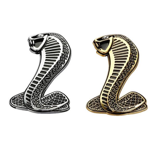 1 x Shelby Logo 3D Metal Car Front Grill Badge Grille Emblem for Ford Mustang Shelby Cobra GT500 etc. (3.74''x2.28'')