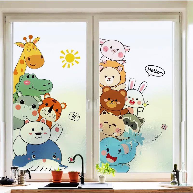 Frosted Glass Privacy Sticker for Bathroom Windows - Light-Transmitting and Anti-Leakage