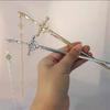 DIY Creative Chinese Style Hairpin Punk Sword Shape Hair Fork Fashion Hair Accessory for Women Cosplay Hanfu Party Wear
