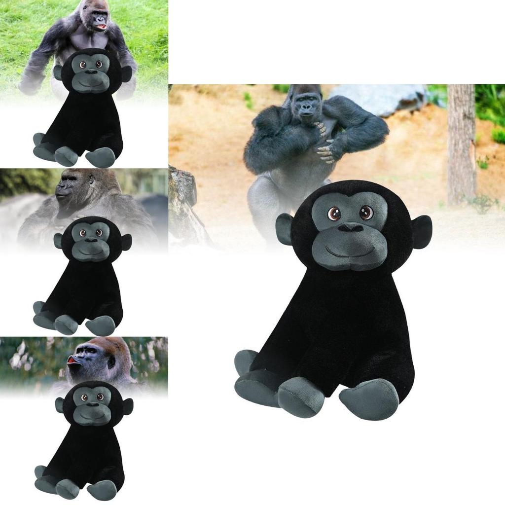 Adorable Plush Gorilla Toy With Soft Short Velvet Fabric Perfect For Kids Birthday Gift