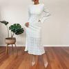 A New Autumn Elegant Lace Figure-hugging Fishtail Dress for Women