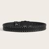 Casual Skull Belt Versatile Gothic Leather Belt Fashion Rivet Belts  Unisex