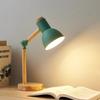 Minimalist Wood Table Lamp, Adjustable Joint Bedside Lamp, Warm White LED Desk Light for Home Office Study Room Decor