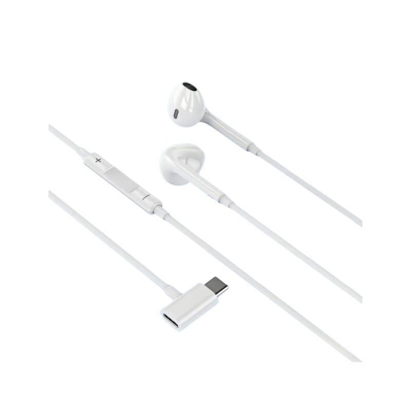 In-ear Wired Type-C Earphones with Mic, Noise-Canceling for Calls & Gaming - C1