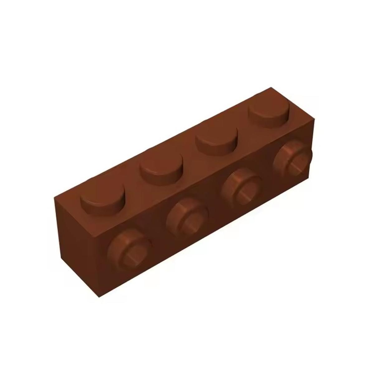 

10PCS Puzzle Particle 30414 Modified 1x4 With Stud On Side Building Blocks Kit Bricks Toy Birthday Gift 10pcs коричневий