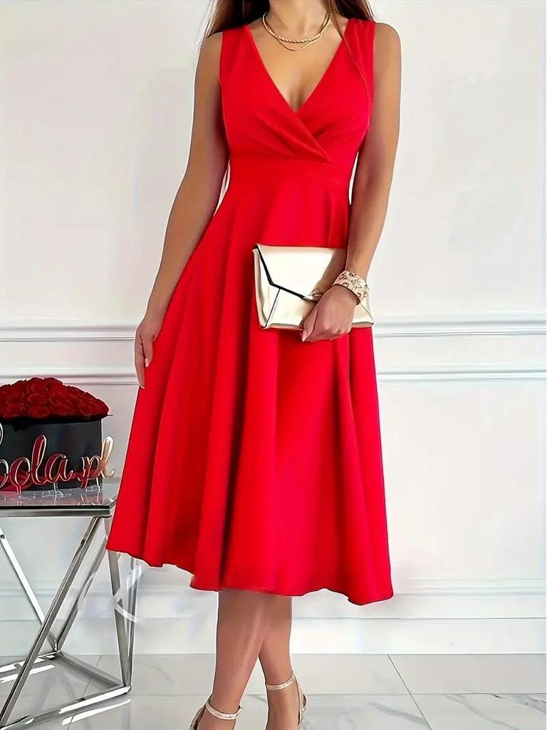 Rochie Minimalistă Fără Mâneci cu Decolteu Asimetric 2025