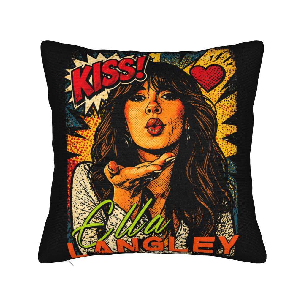 Ella Langley wpap pop art Pillowcases Novelty Pillow Case For Sofa Bedroom Home Decor Comfy Pillow Cover