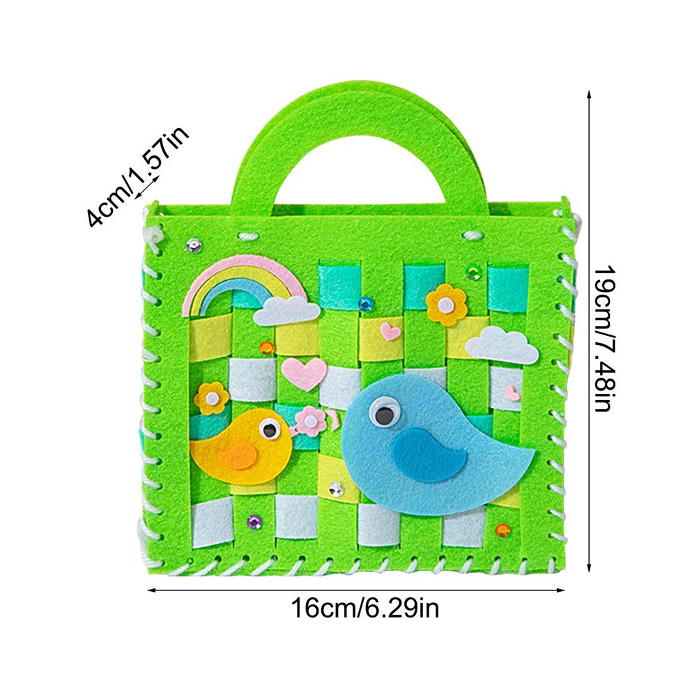 DIYSewing Non-woven Set First Sewing Kit For Kids Cute Flower Bird Craft Sewing Beginners Educational Sewing Set Birthday Gifts