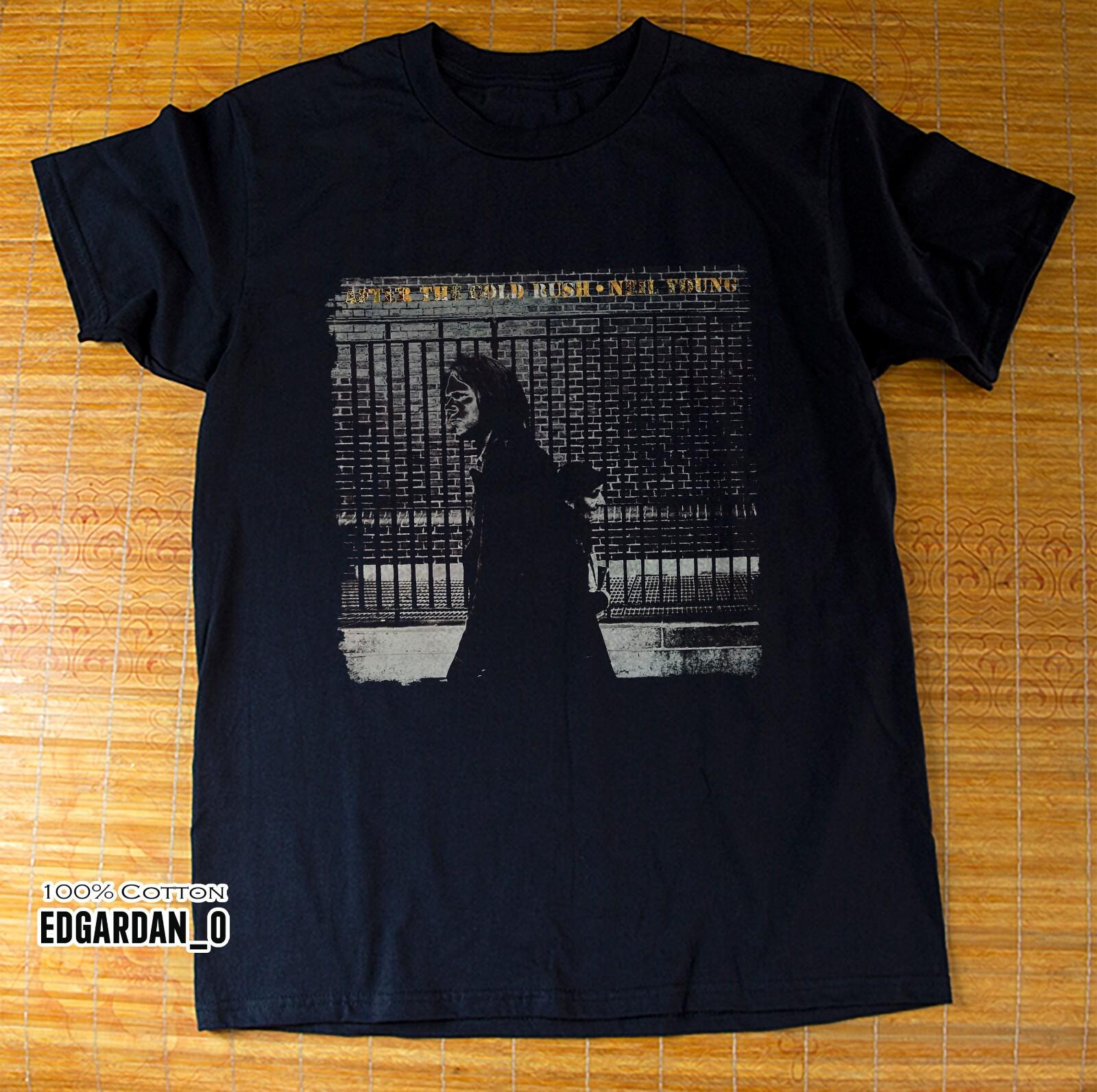 Neil Young After the Gold Rush Album Black Unisex T-shirt Size S-5XL L