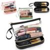 Reise Kosmetiktasche Klare Kosmetiktasche Make-up Organizer Zugelassene Kulturtasche Wasserdichte Tasche für Damen Handtasche für Toilettenartikel Ac