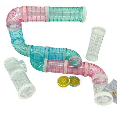 Hamster Toys Plastic Training Playing Tools Multifunctional Hamster Cage Accessories Hamster Pipeline External Tunnel