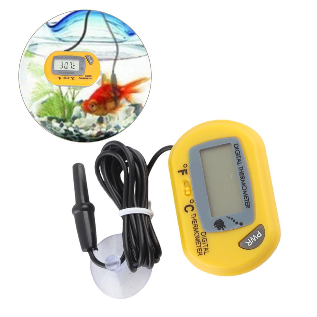 Digital LCD Sensor Aquarium Water Thermometer Controller Wired Fish   Accessories