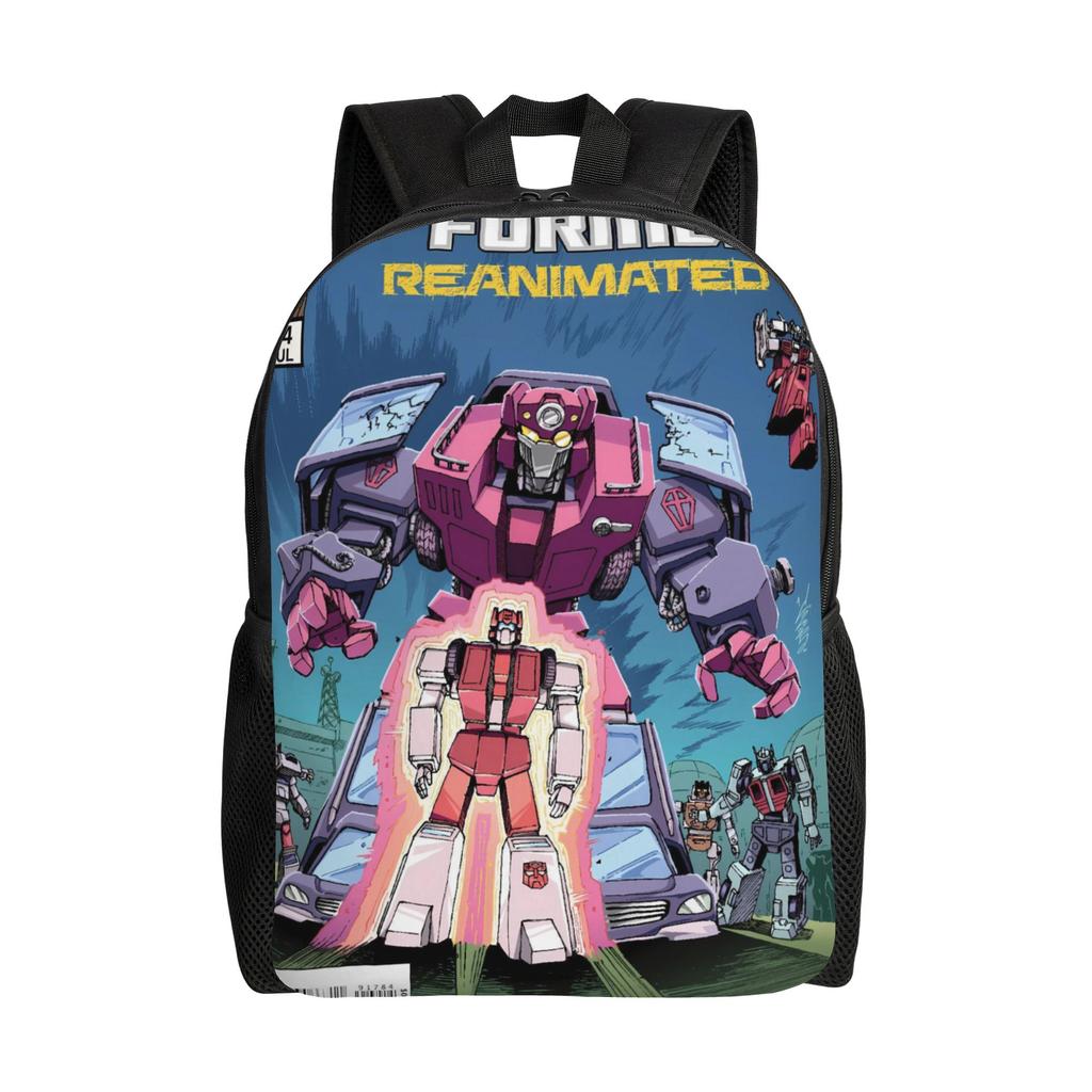 Transformered Cartoon Backpack 3d Printing College Backpacks Boy Girl Fun School Bags Colorful Big Rucksack