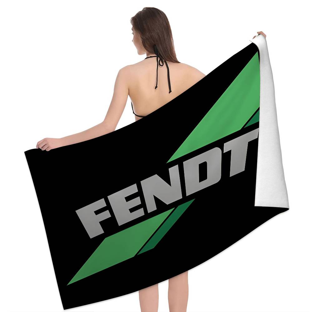 Farming Tractor Fendt Anime Beach Swimming Towel Soft Absorbent Washcloth Children's Gifts for Kids Travel Camping Gym