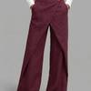 Women Wrap Wide Leg Pants High Waist Palazzo Trousers Casual Loose Summer Skort Pants
