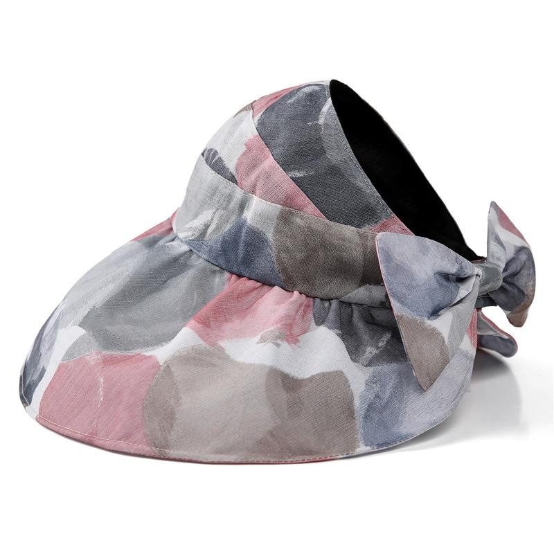 

Летняя шляпа от солнца, женский пустой цилиндр, дышащая шляпа с большими полями, ветрозащитная, складная шляпа от солнца для хранения one size розовый