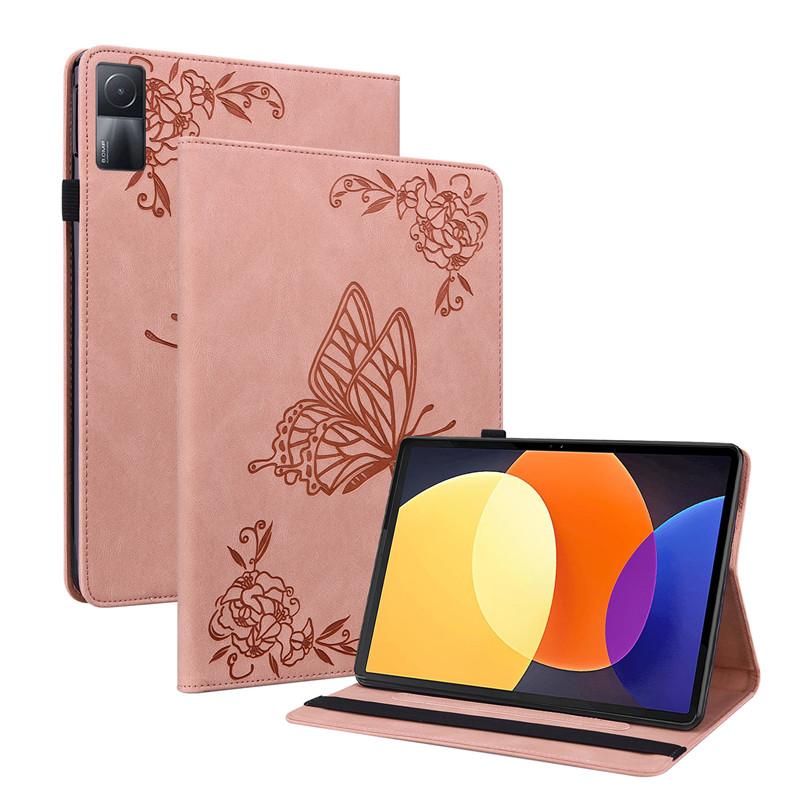 Tablet Case Funda For Redmi Pad SE 2023 Case Imprinted Tree PU Leather Stand Back Silicone Shell For Xiaomi Redmi Pad SE 11 Cover