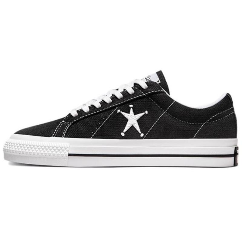 Stussy x Converse One Star Comfortable and versatile Non-slip durable Low-top Unisex Black and White