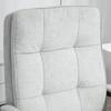 Linen-Look Double-Padded Office Chair - Grey
