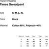 Thisisneverthat Times Sweatpant Black