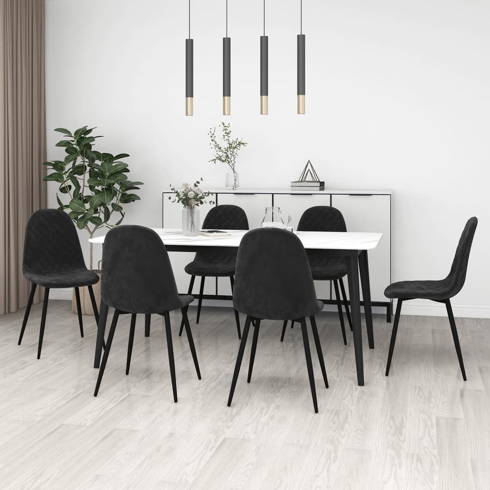 Chaises à manger lot de 6  velours
