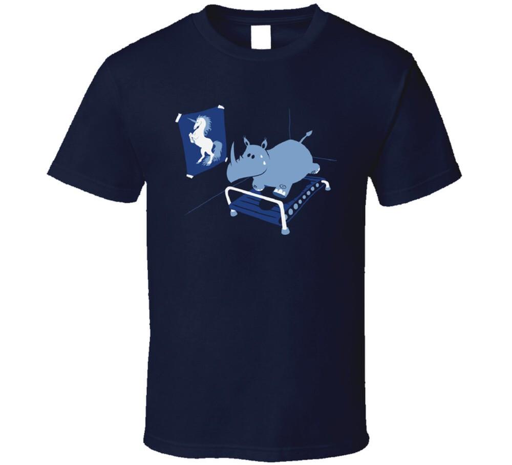 Rhino Unicorn Animal Excercise Funny T Shirt Unisex T-Shirt XXL