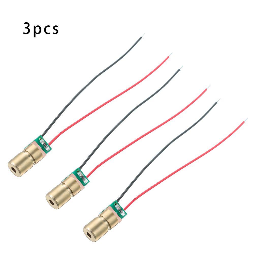 1/3/5/10Pcs Adjustable Lasers Dot Diode Module 650nm 6mm 3V Laser Diodes High Quality Line Laser Module Mini Copper Head