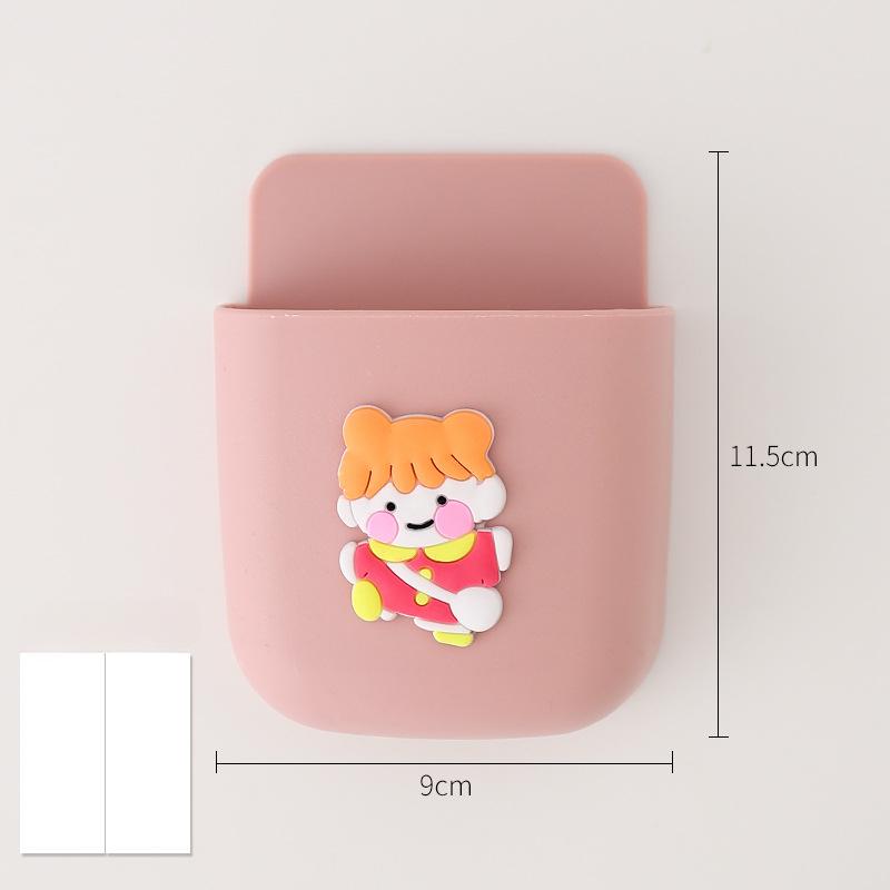 Wall-mounted Pen Holder Non-punched Wall Hanging Box Student Dormitory Bedside Mobile Phone Storage Rack