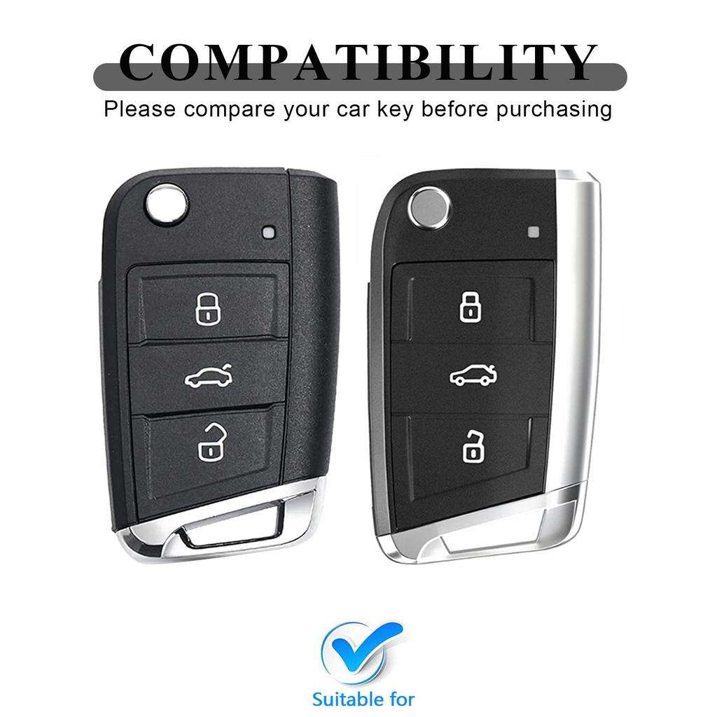 For Volkswagen Vw Polo Golf 7 Golf7 Mk7 Tiguan Skoda Octavia Kodiaq Karoq For Seat Ateca Tpu Transparent Car Key Fob Case Cover