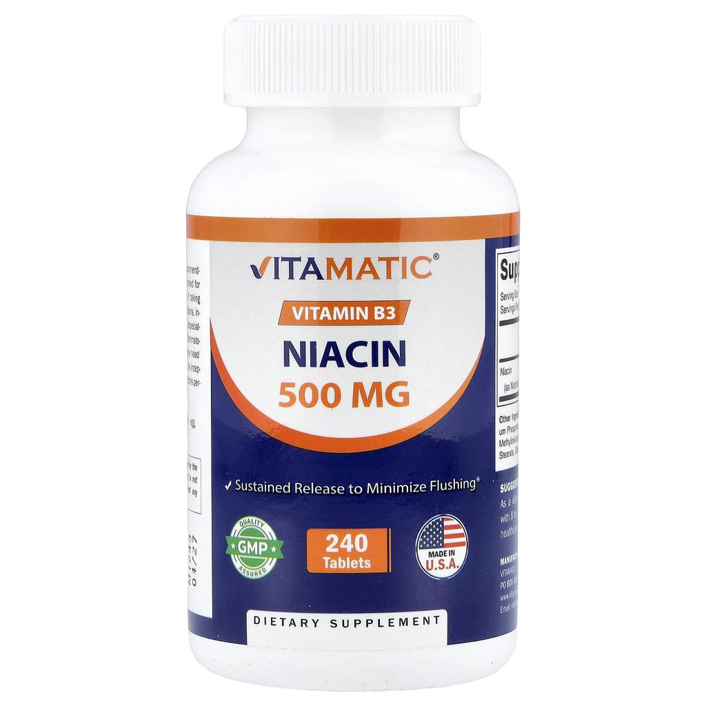 Vitamatic Niacin, 500 Mg, 240 Tablets