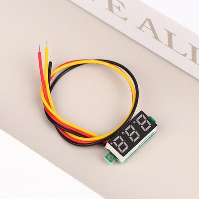 1Pc 0.28 Inch Dc Led Digital Voltmeter Digital Display Adjustable Three-Wire Dc 0-100V Voltage Meter Car Mobile Voltage Tester