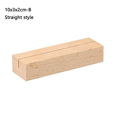 Wood Picture Cards Display Stand Desktop Decoration Paper Clamp Table Numbers Holder Place Card Photos Clips Clamps Stand