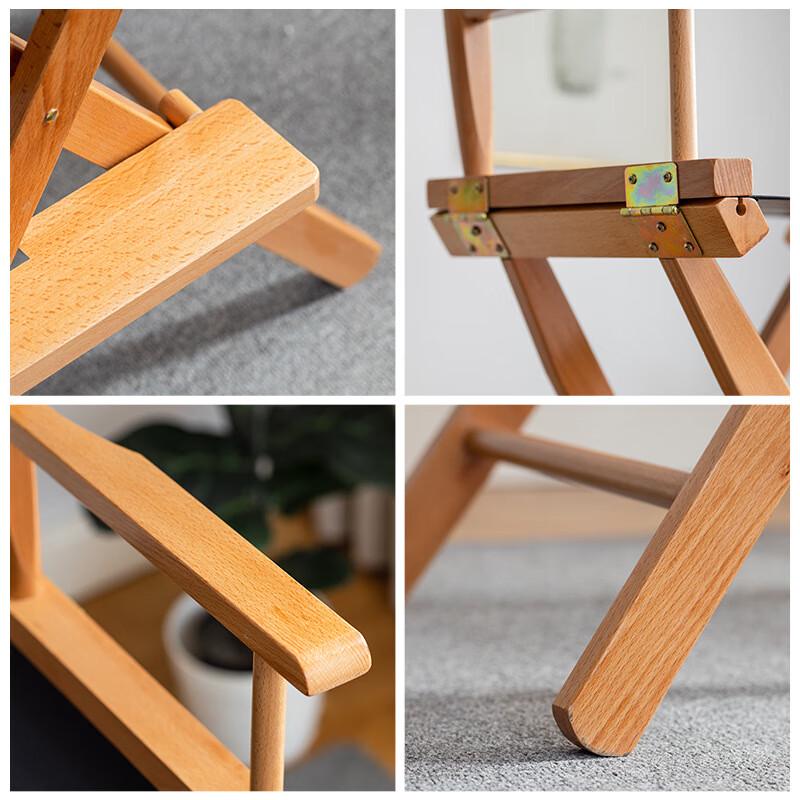 Portable Beechwood Folding Director's Chair