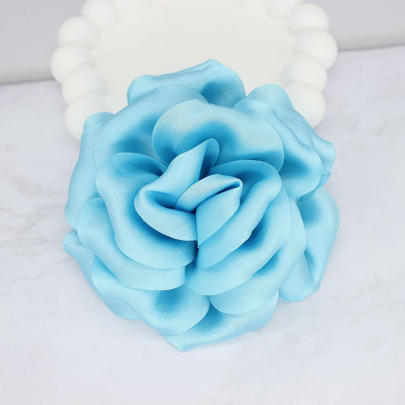 Elegant 3D Satin Fabric Brooch - Large Floral Pin for Sweaters and Suits (10cm)