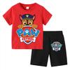 Boys' Two-Piece Outfit: Short-Sleeve T-Shirt Top + Shorts, Kids Cartoon Suit for Boys