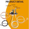 10002264 Natural Gas Pilot Assembly, SRV10002264 NG 3 Way Pilot with Thermocouple Thermopile Replacement Kits Compatible with Majestic, Temco,
