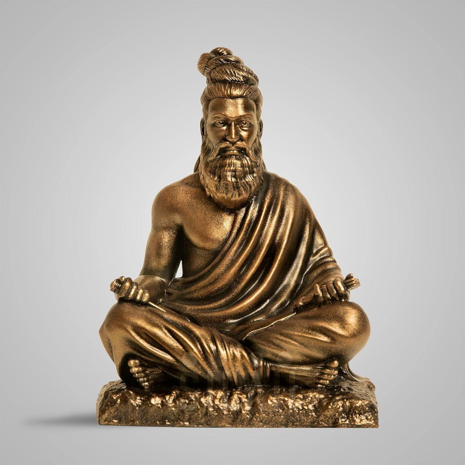 Thiruvalluvar Sculpture - 5 Inch, Antique Bronze Colour