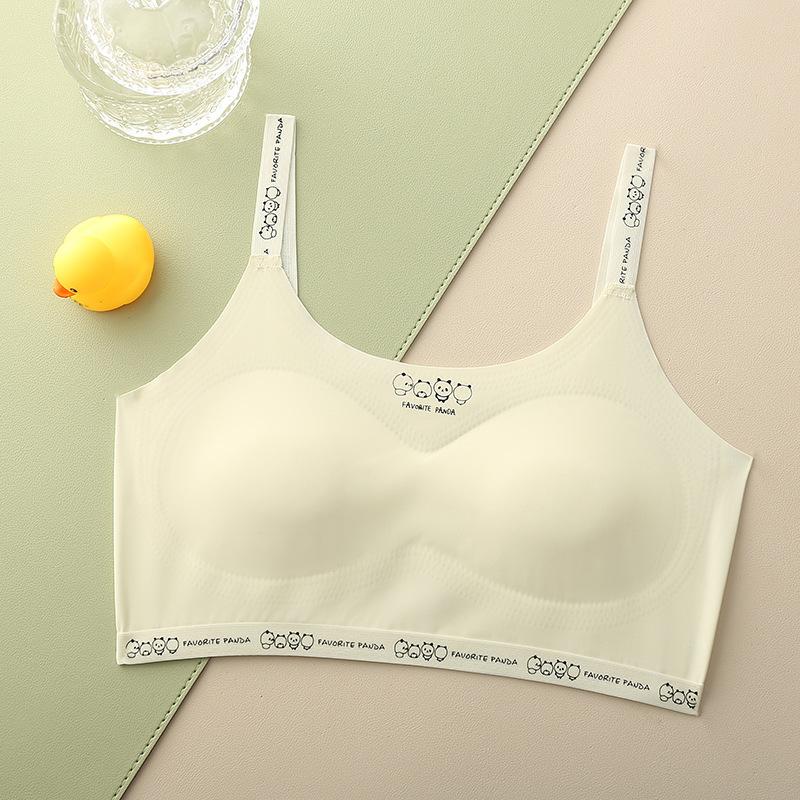 Girls' underwear development period small vest primary school girls' children's bra one-two stage thin one-piece without steel ring