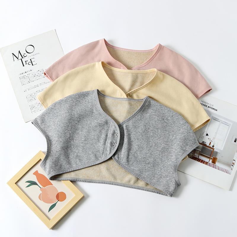 Haosangyuan Mullbärssilke & Sammetssjal Väst - Förtjockad Kofta Väst