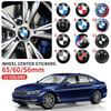 4 stk. 56MM 60MM 65MM Bilnavkapsel Klistermærke Hjulcenterdæksel Decal Dekoration Auto Modifikation Tilbehør Til BMW M Emblemer Mærke