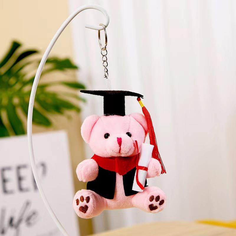 Bear Keychain Plush Pendant Graduation Doll Logo Doll Bag Accessories Doctor Bear Graduation Commemorative Gift