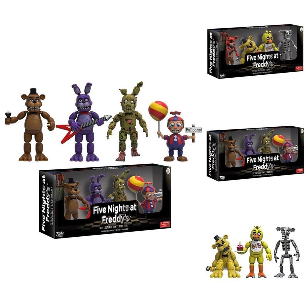 Úžasné 4ks Akční figurky Five Nights At Freddy's Pizza Simulator Pro Ultimátní sbírku