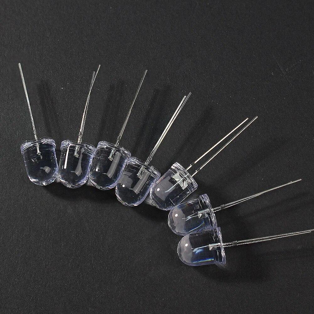 50pcs/100pcs LED Diode 3mm 8mm 10mm Clear Bright Multicolor Light Emitting Diodes Kit 5 Colors Red/Green/Blue/Yellow/White